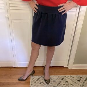 Land’s End Navy Blue Fully-Lined Skirt